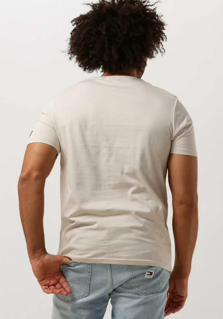 LYLE & SCOTT beige lyle & scott t-shirt embroidered t-shirt