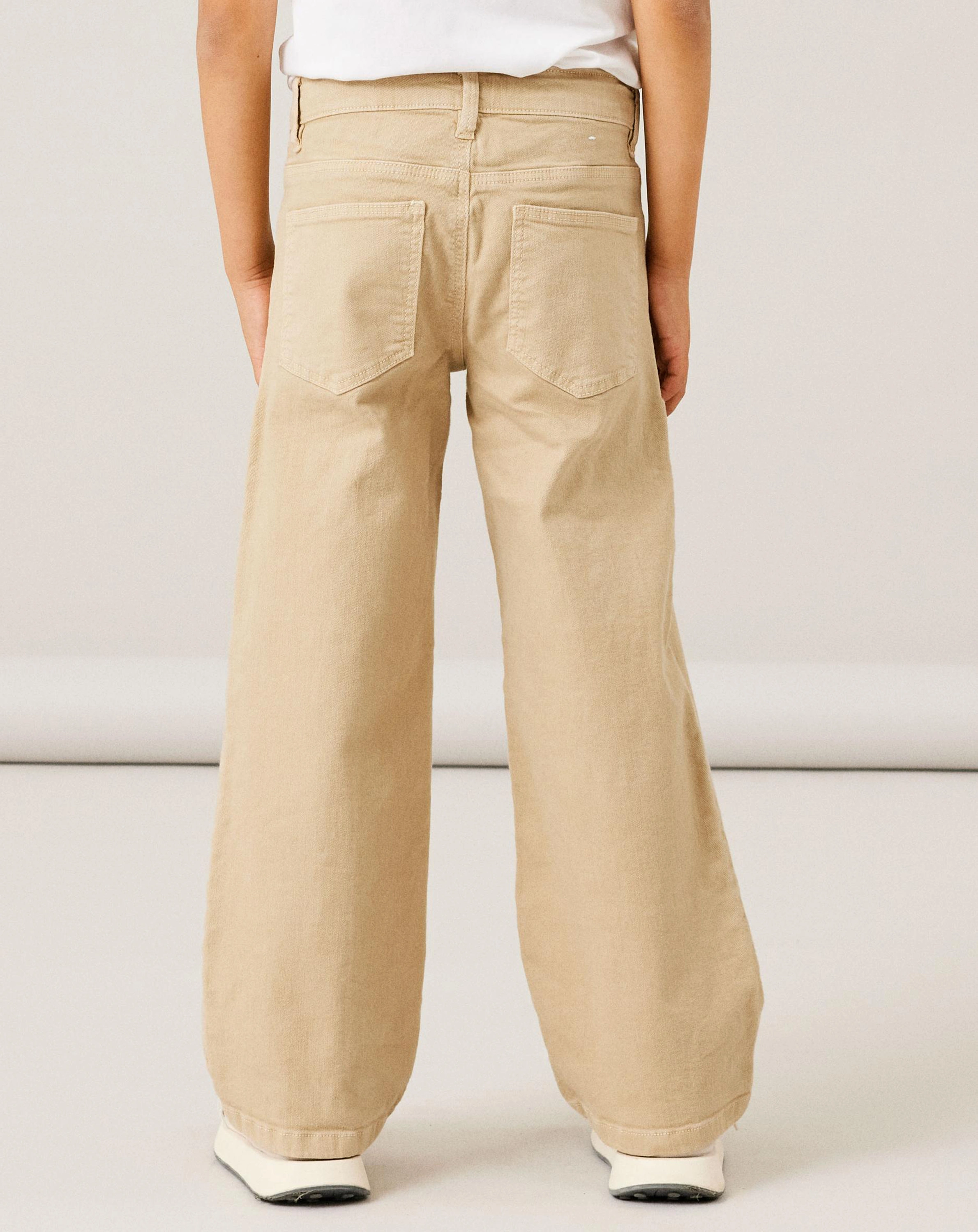 Twill-Hose NKFROSE WIDE in safari