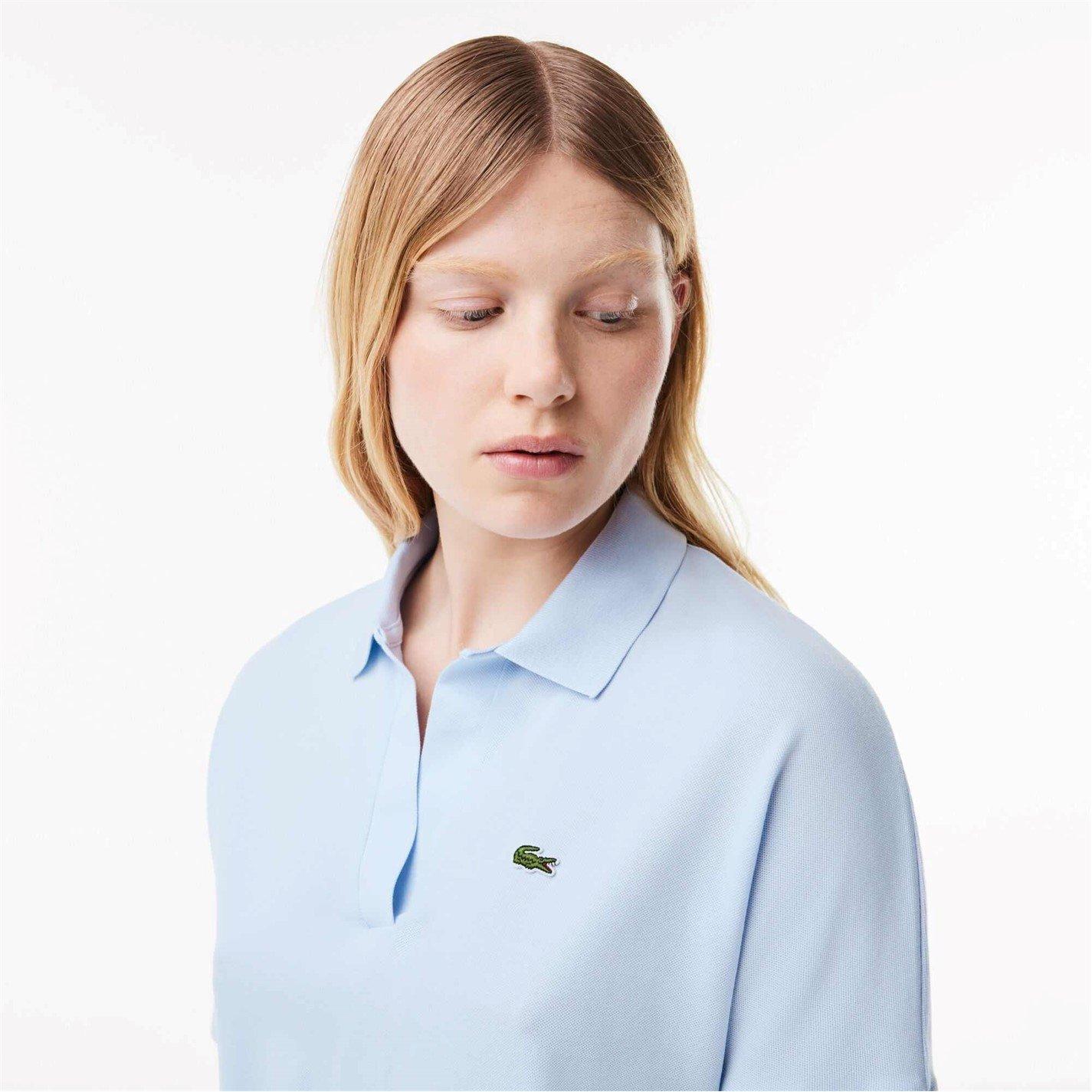 Lacoste Open Neck Fluid Piqué Polo Shirt