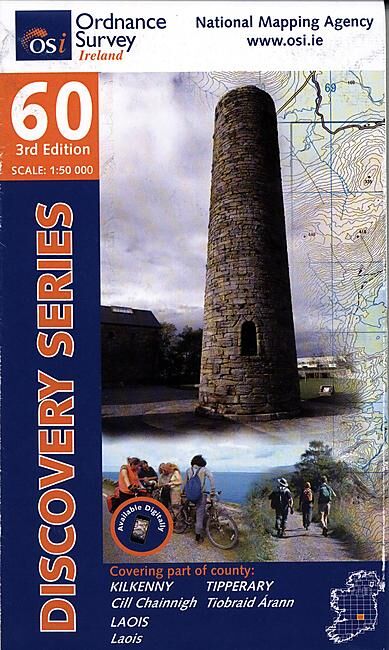ORDNANCE SURVEY - 60 KILKENNY IRLANDE 1 50 000