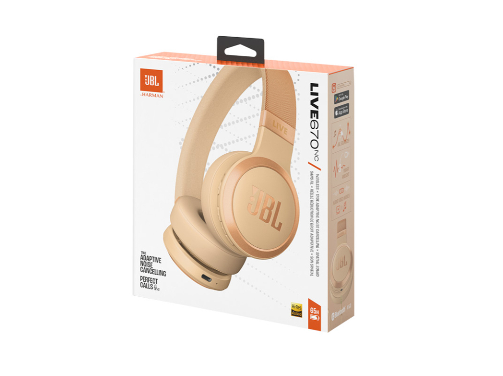 AUSCULTADORES SEM FIO JBL LIVE670 NC ROSA (NOISE CANCELLING)
