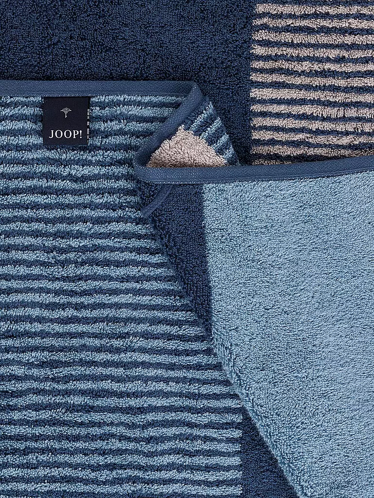 JOOP Duschtuch 80x150cm DIVIDED SQUARES Aqua dunkelblau