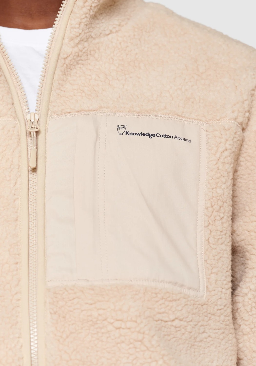 Knowledge Cotton Apparel Fleecejacke Teddy Zip Sweat Item Colour