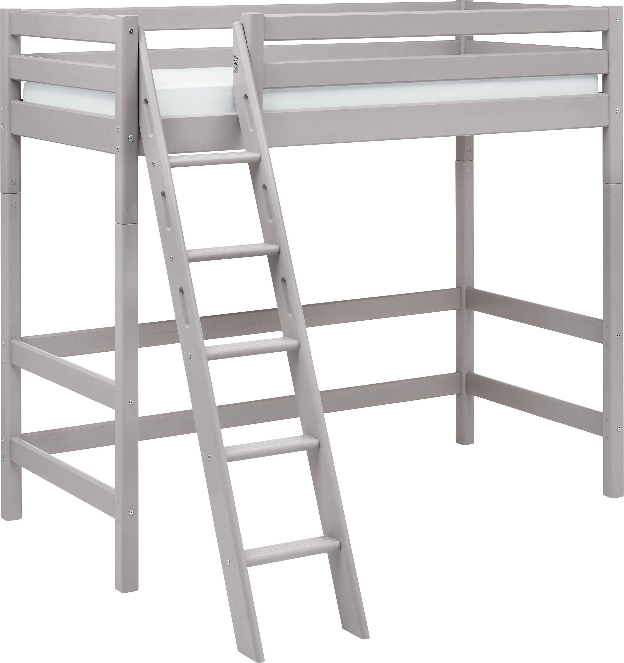 Flexa CLASSIC Hochbett - Grau / B: 179.0 cm x T: 210.0 cm x H: 185.0 cm
