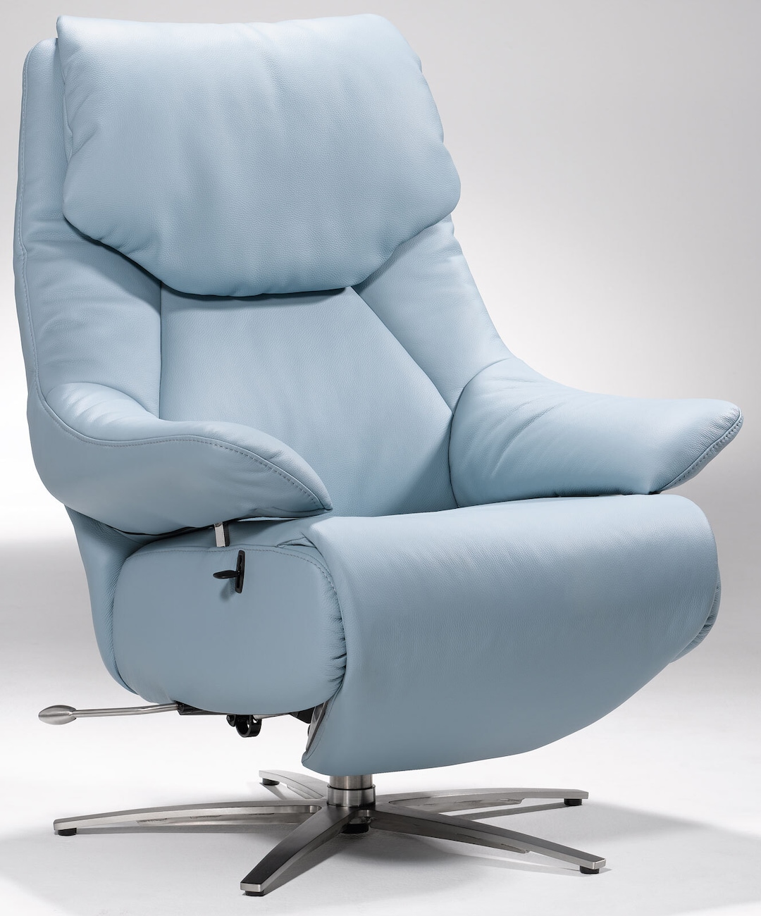 MONDO TV- Sessel MALU Lederbezug Sky