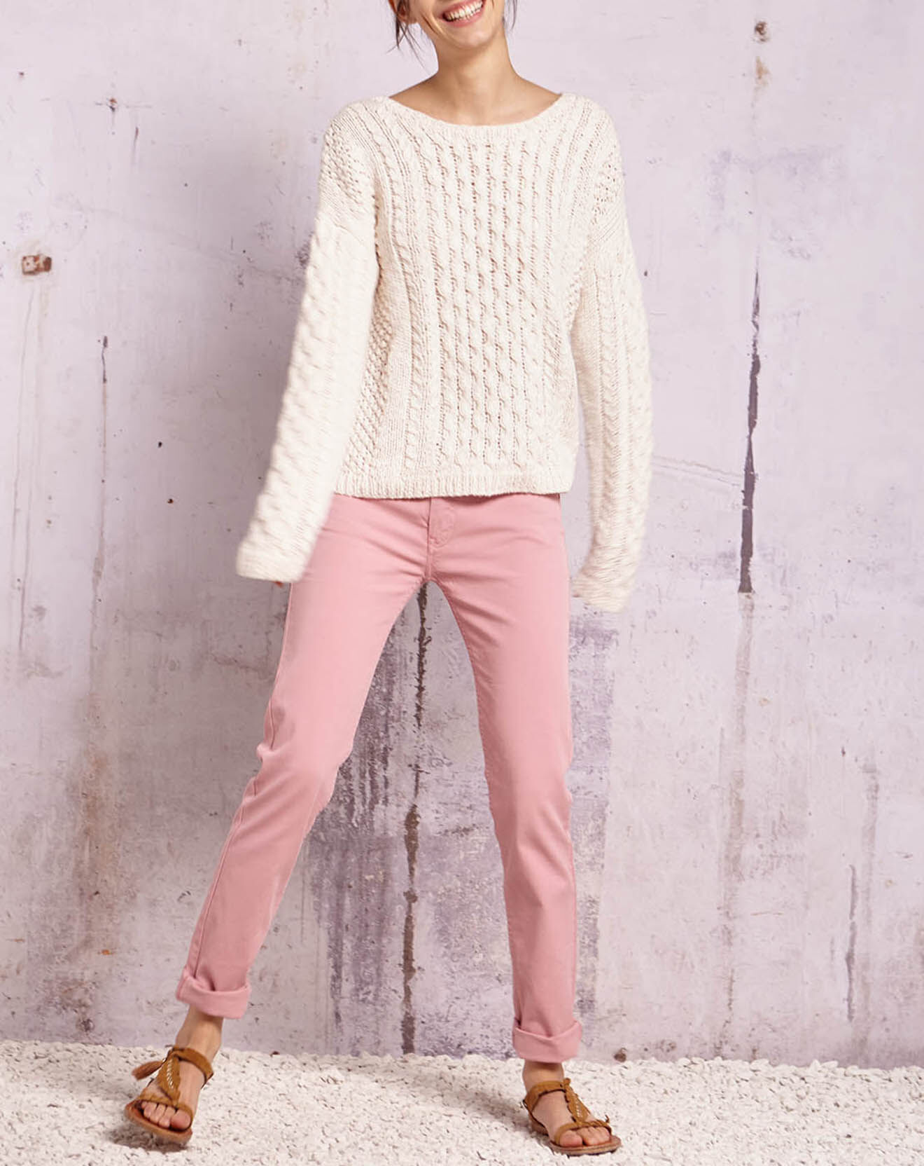 Swildens Pantalon Qajou vieux rose