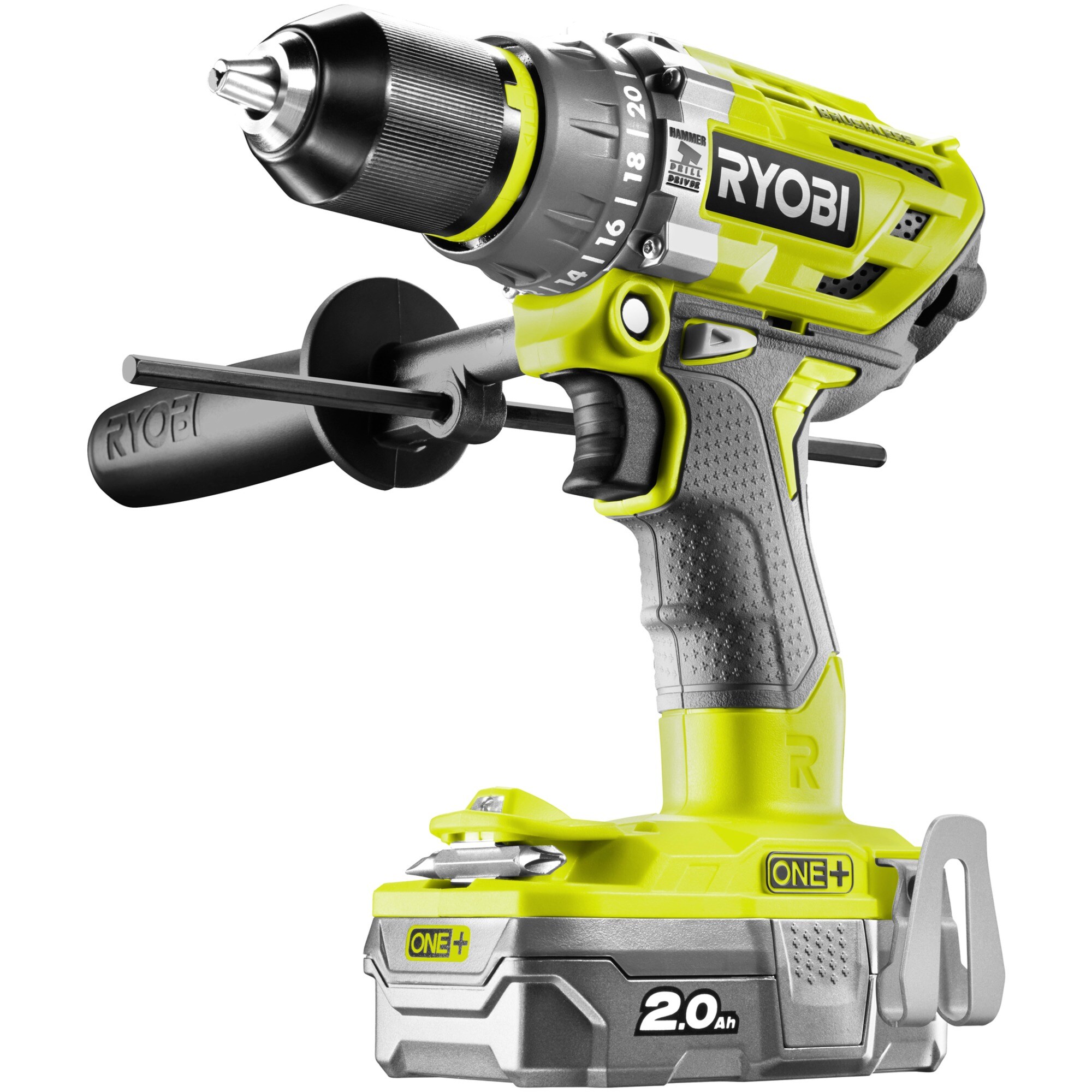 Ryobi Schlagbohrschrauber ONE+ Akku-Schlagbohrschrauber R18PD7-220B, 18Volt