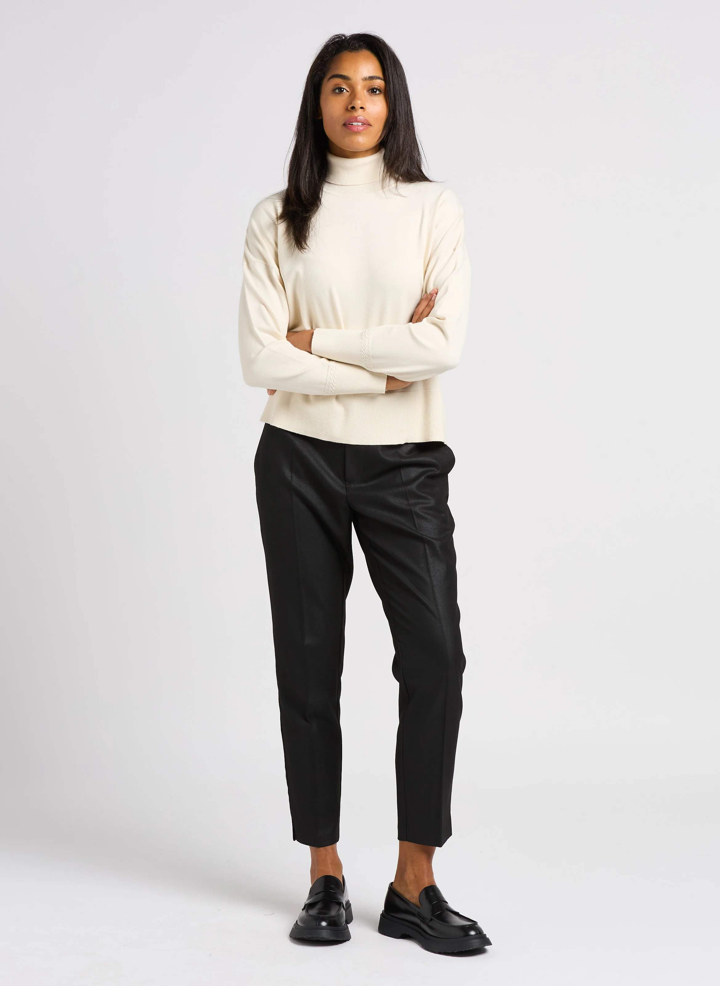 PAN - Pantalon cigarette| Noir