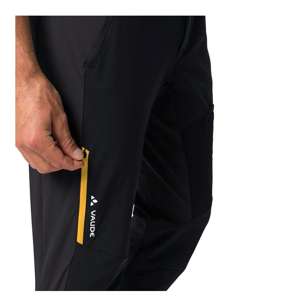 Vaude SCOPI III - Pantalon Homme black/yellow