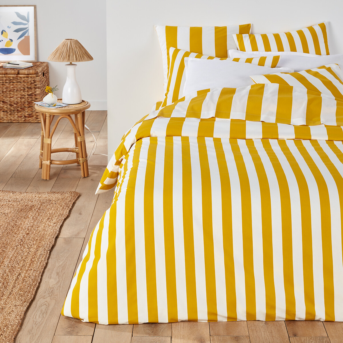 LA REDOUTE INTERIEURS<br>Plat laken em katoen, Hendaye