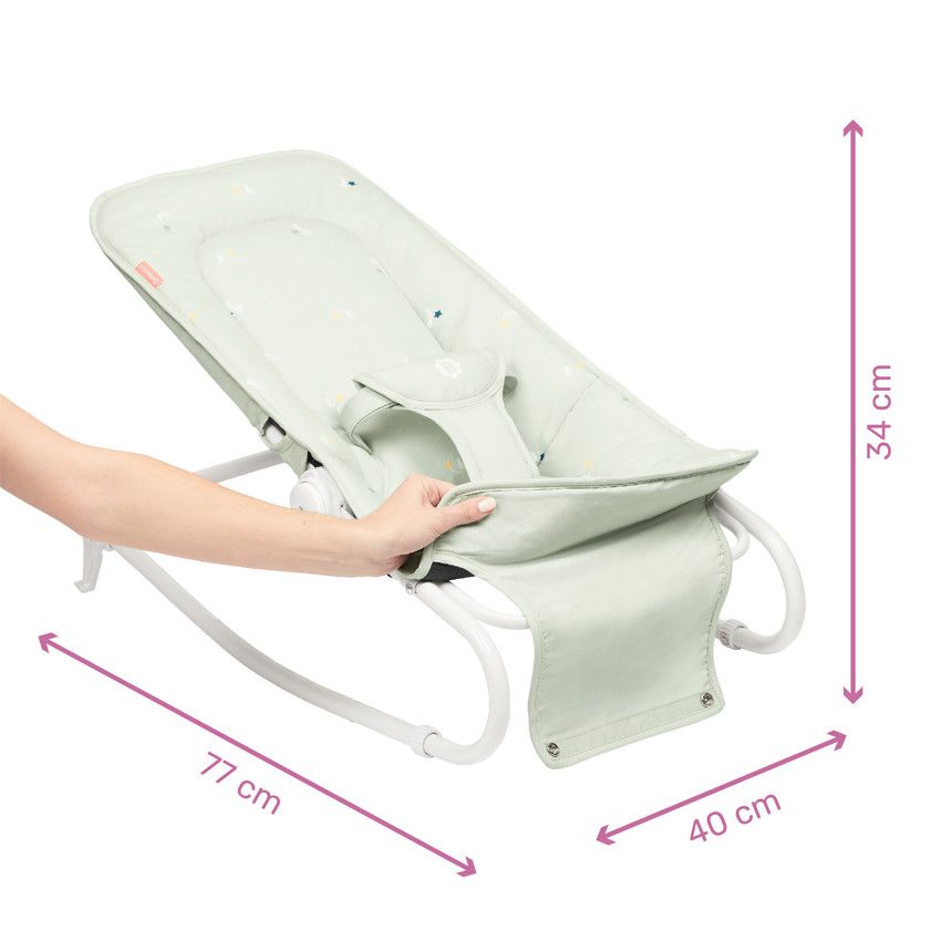 Transat pliable Lichen - Ecru