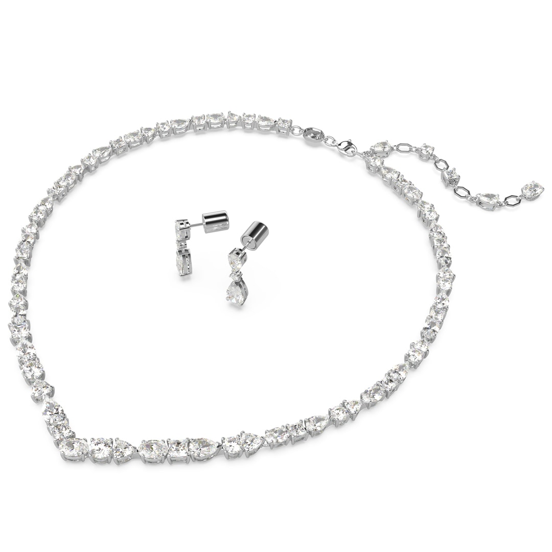 Swarovski Mesmera Set Verschiedene Schliffe, Weiss, Rhodiniert