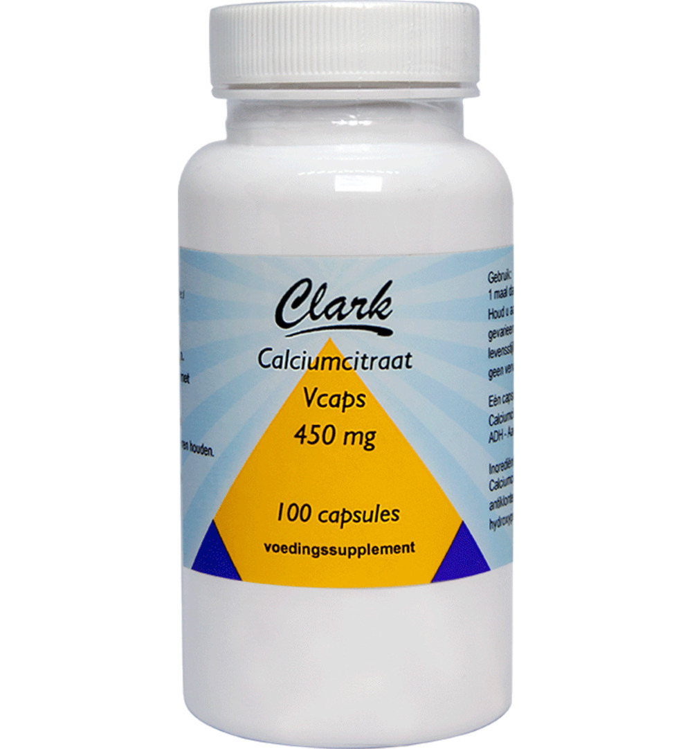 Clark Calcium citraat 450mg (100 vega capsules)