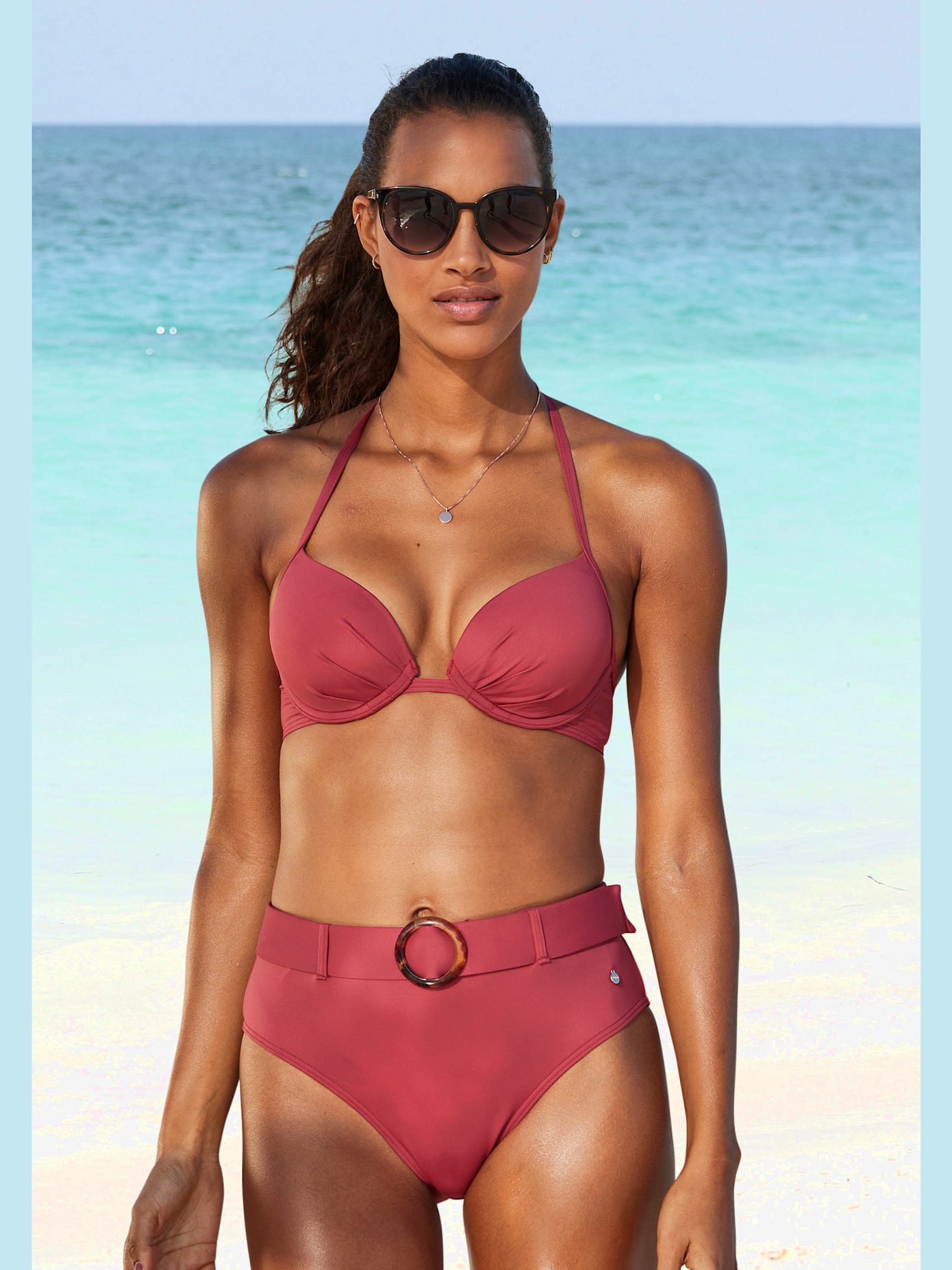 Haut de bikini push-up coussin intégré