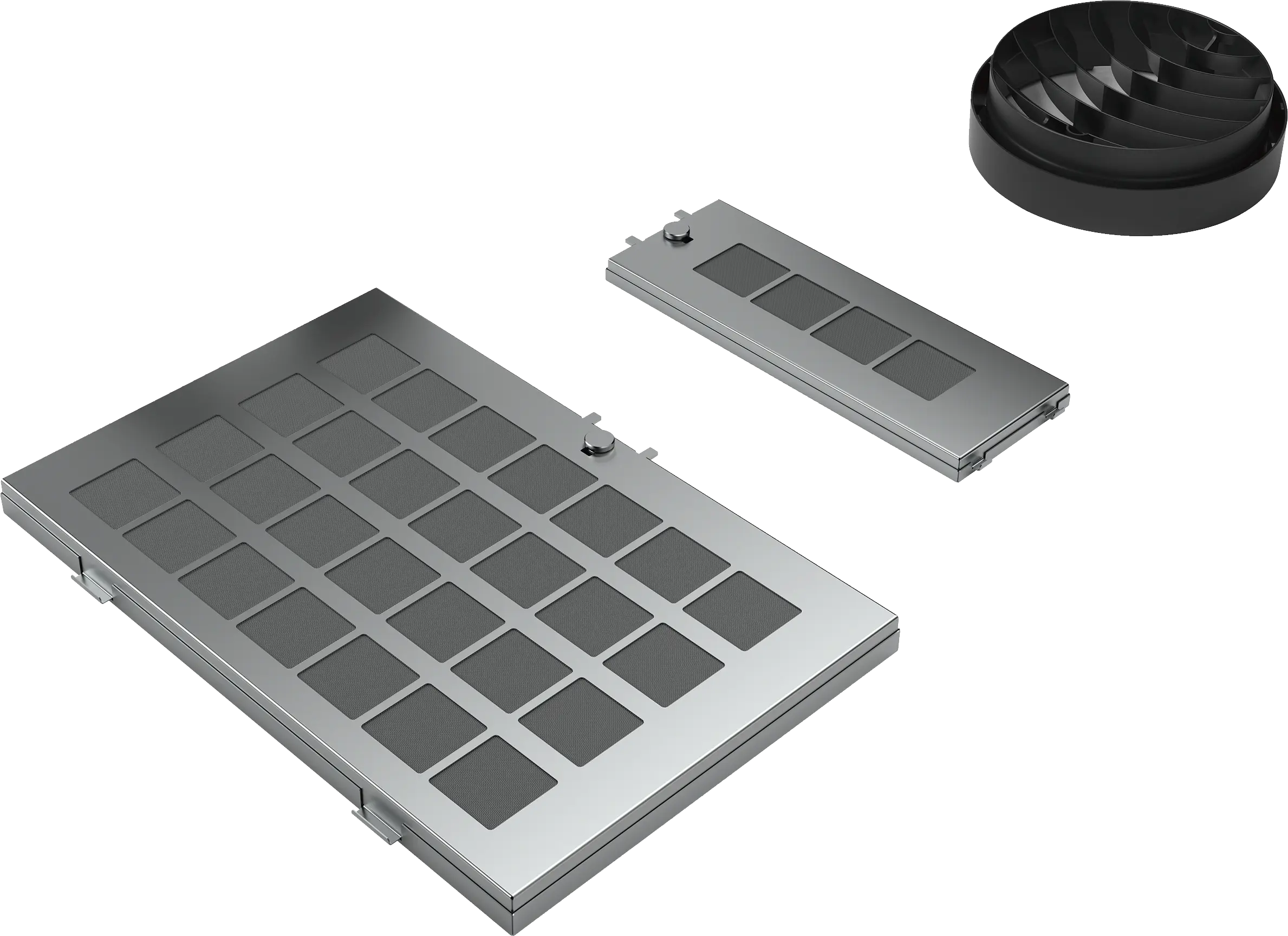 startset incl. regenereerbaar koolfilter (levensduur 10 jaar) voor diagonale wandschouwkappen, zonder gebruik van schacht 17000786 • DWZ0AK0R0