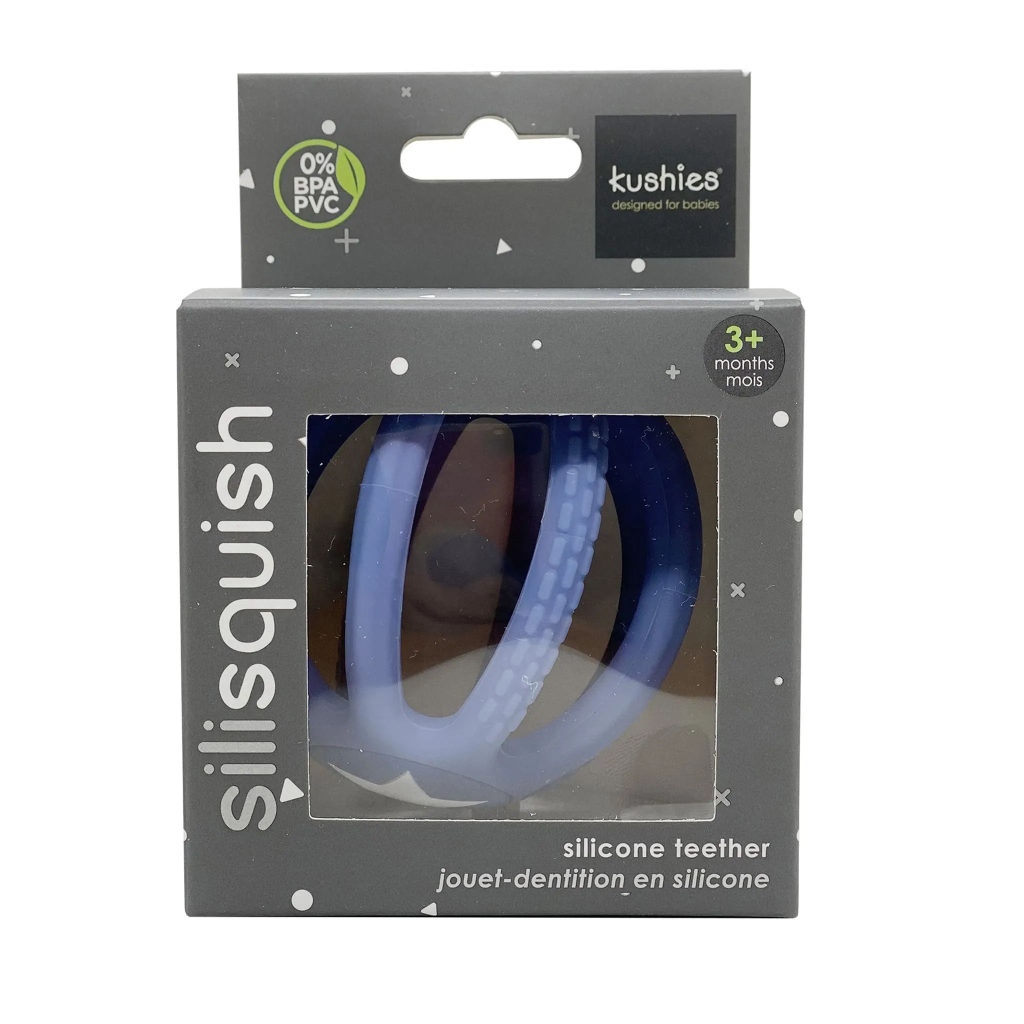 Kushies Jouet de Dentition Balle - Bleu