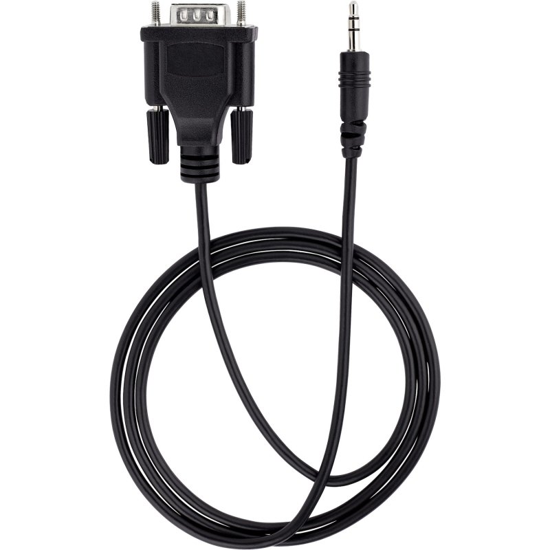 StarTech.com Câble Série DB9 vers 3.5mm de 1m - Câble RS232 DB9 Mâle à 3.5mm - Adaptateur Série DB9 à 3.5mm pour le Calibrage de Projecteurs, d'Enseignes Numériques et de Téléviseurs via une Prise Audio
