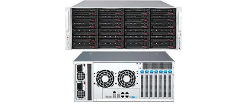 SuperChassis 846BE1C8-R1K23B4<br>4U Chassis mit 24x 3.5