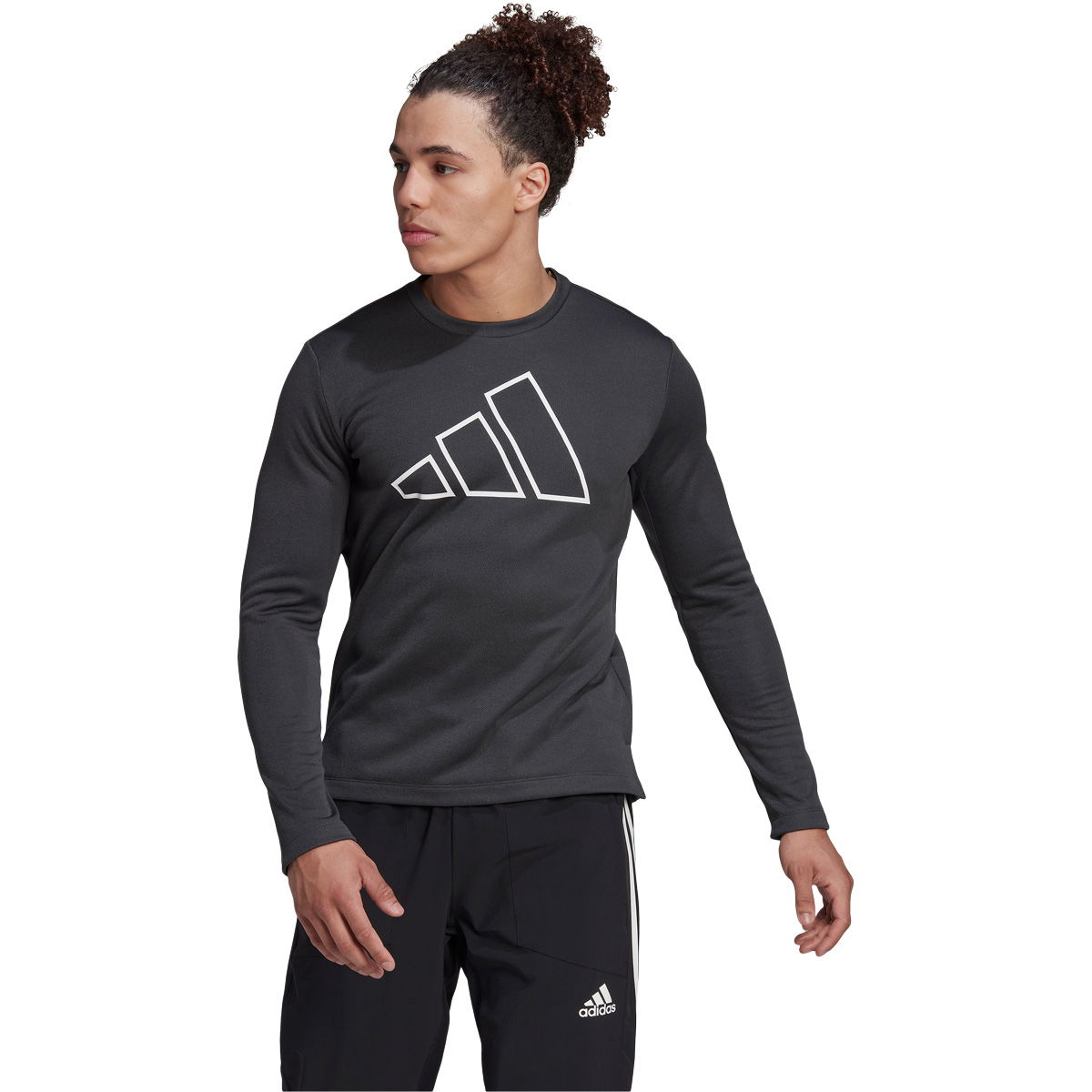 adidas Train Icons3-Bar Crew Træningstrøje Herre
