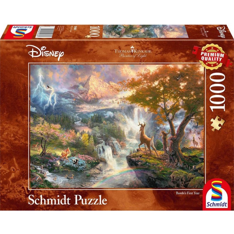 Puzzle 1000 pièces Kinkade - Bambi