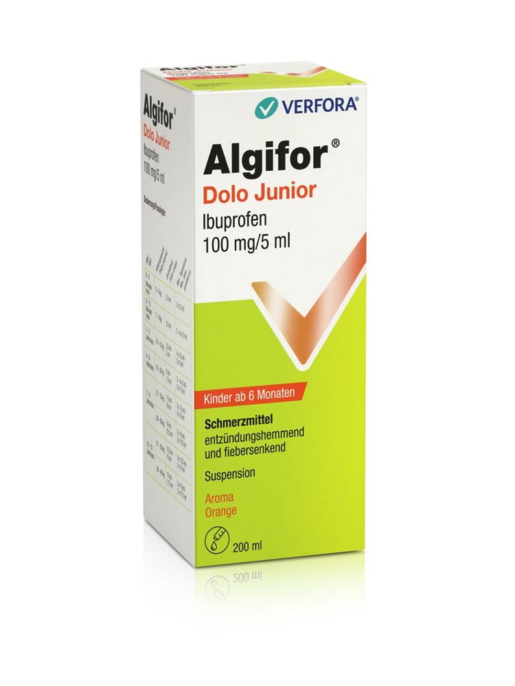 ALGIFOR Dolo Junior Susp 100 mg/5ml Fl 200 ml
