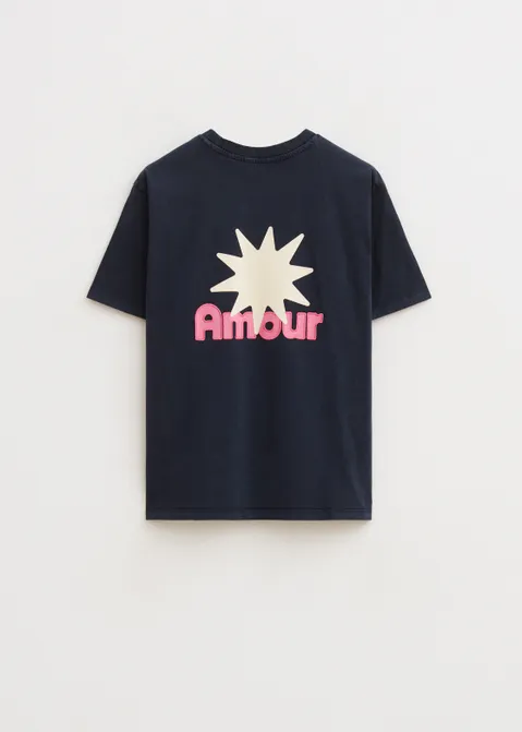 T-shirt met print amour antraciet (ACIDWAS)