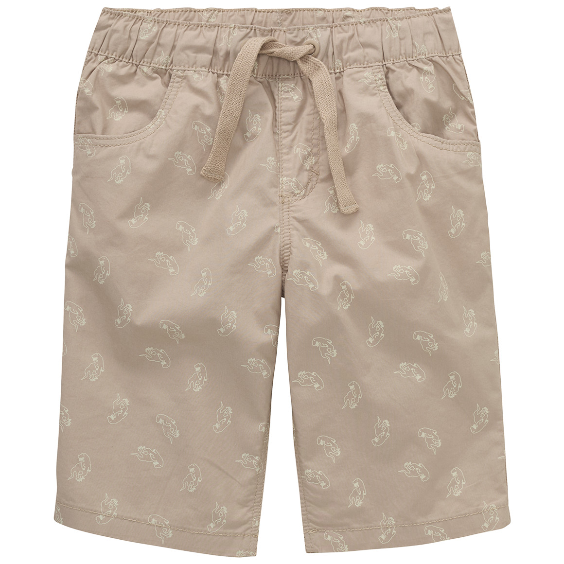 Topolino Jungen Shorts mit Dinosaurier-Prints beige