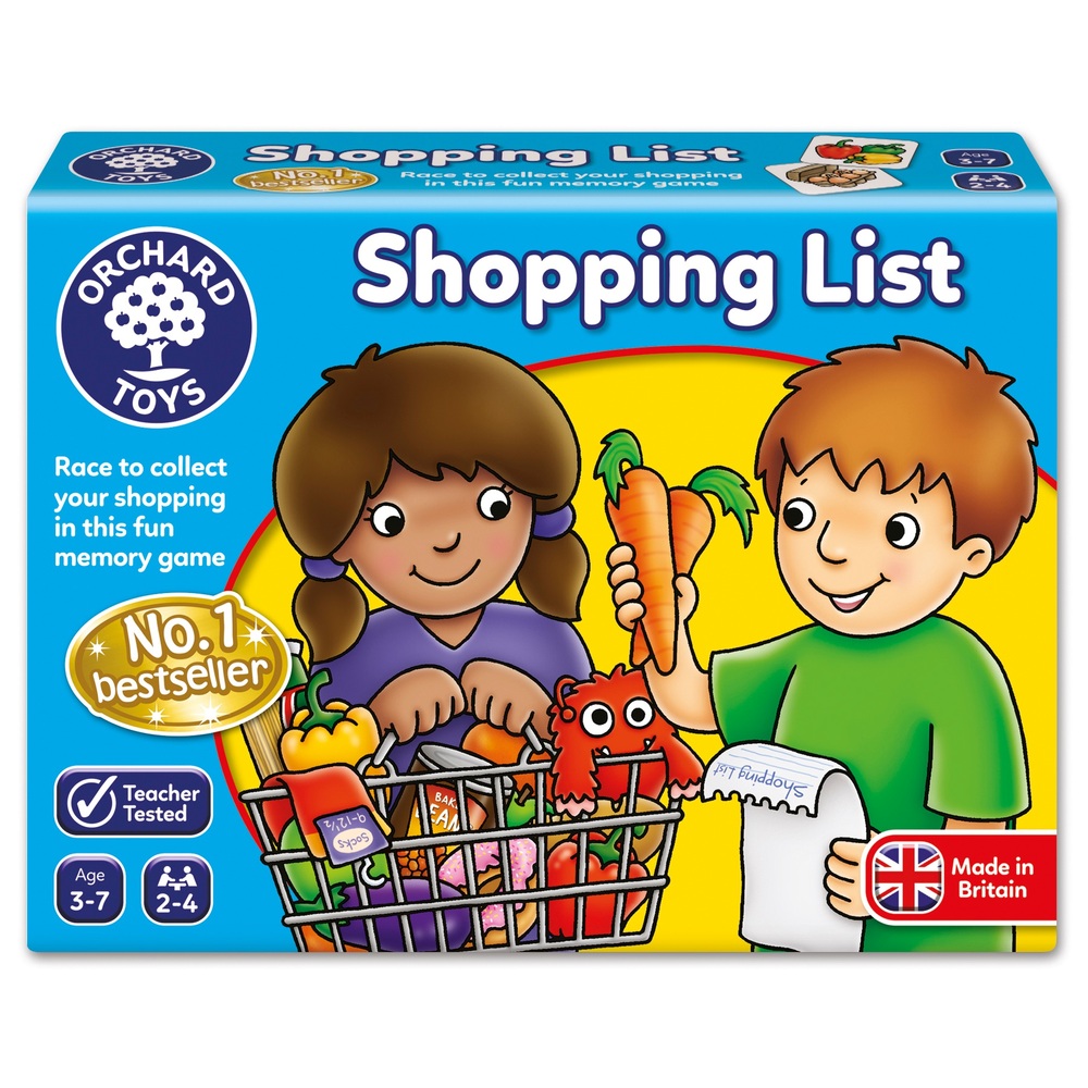 Einkaufsliste für Orchard Toys