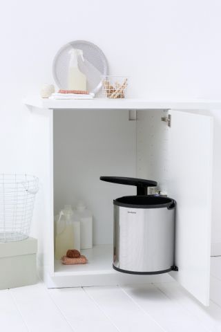 Inbouwemmer Built-In Bin, 15 liter - Brilliant Steel