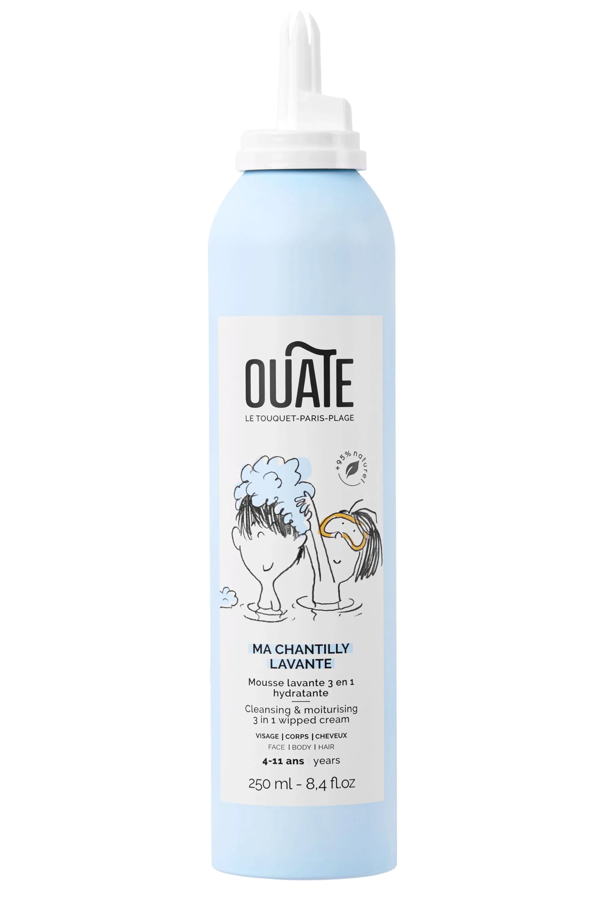 Ouate Mousse de bain corps & cheveux Ma Chantilly Lavante-250 ml