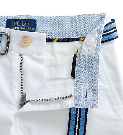 Polo Ralph Lauren Shorts - Bedford - Classics I - Hvid m. B?lte
