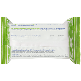 Lactacyd Verfrissende Tissues 15ST