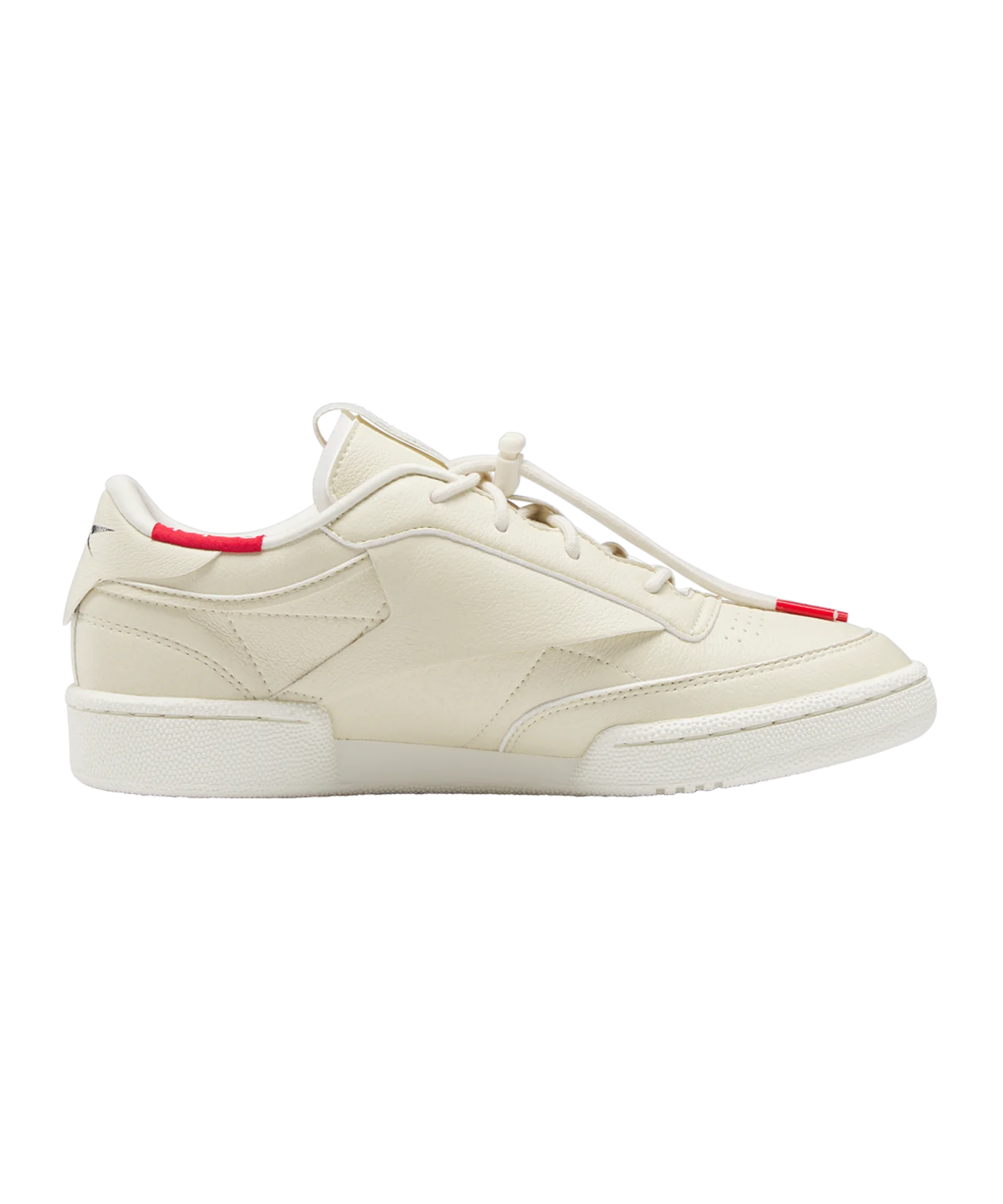Reebok Club C 85 Vegan Beige Rot Schwarz