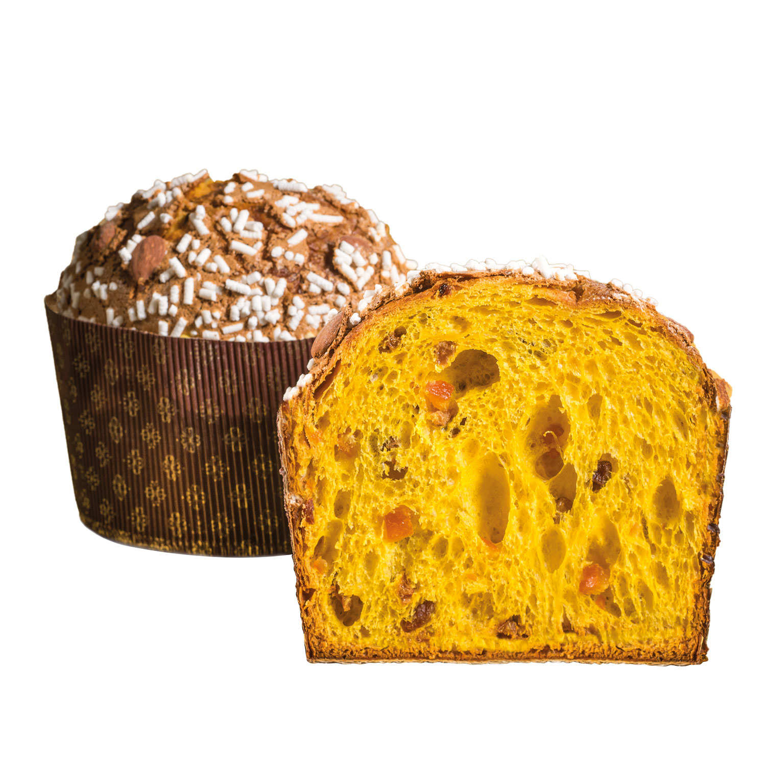 Panettone Biasetto classique avec glaçage aux amandes