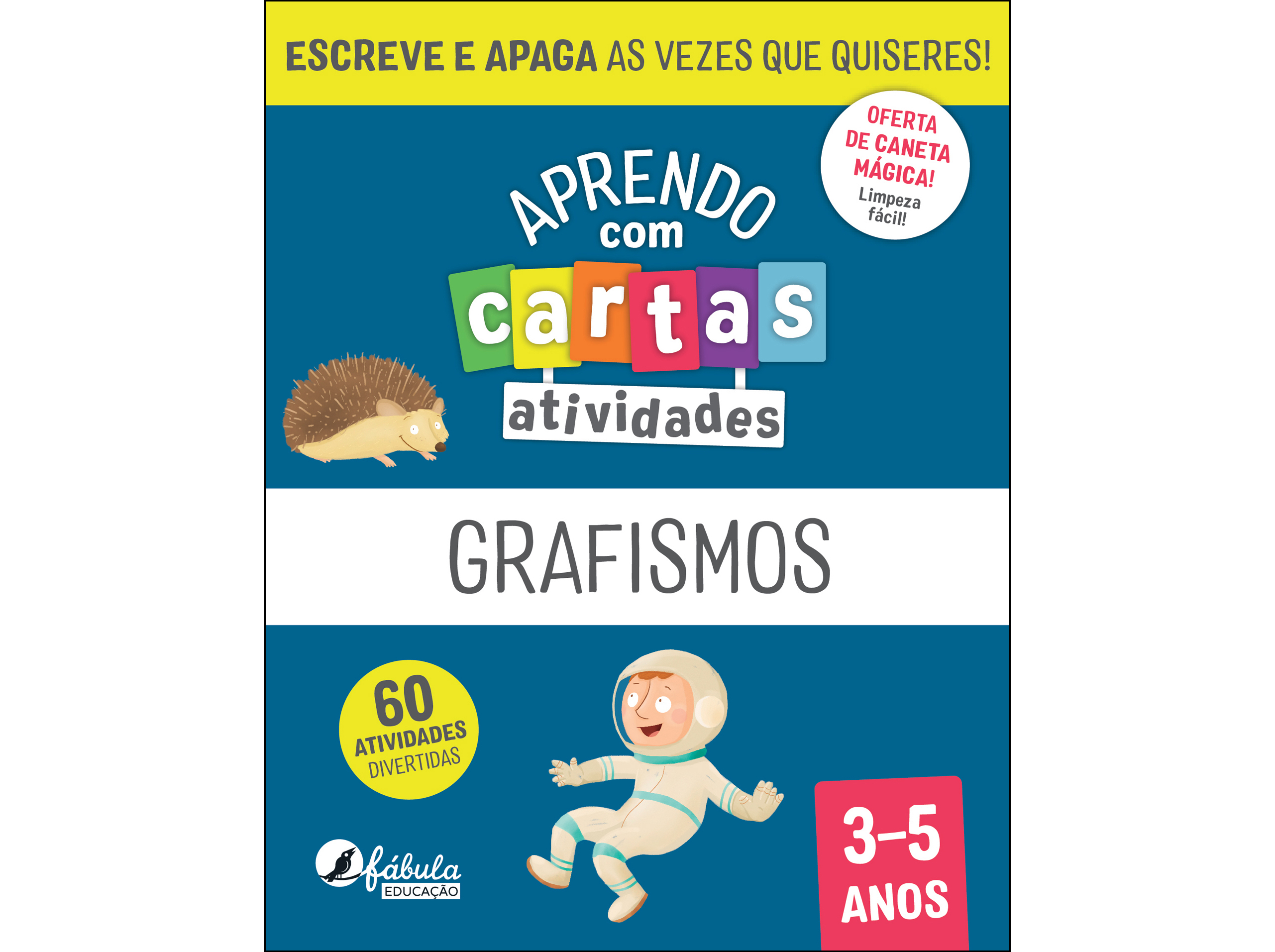 LIVRO APRENDO COM CARTAS: ATIVIDADES GRAFISMOS 3-5 ANOS