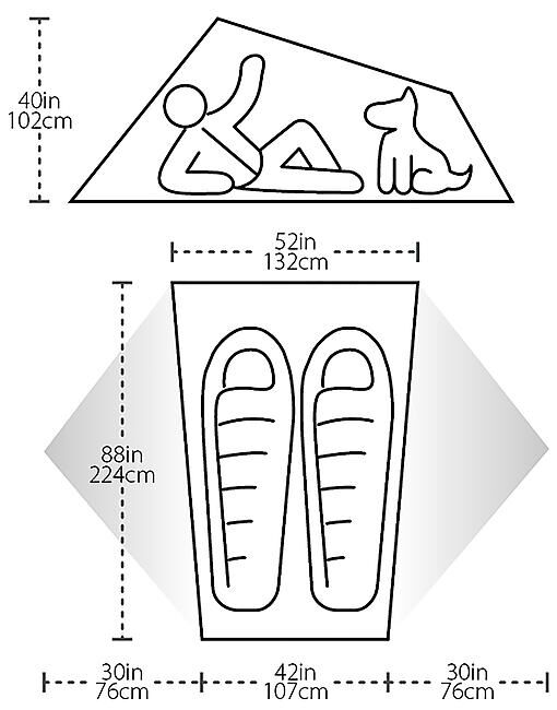 BIG AGNES - TENTE DE RANDONNEE LEGERE COPPER SPUR HV UL 2