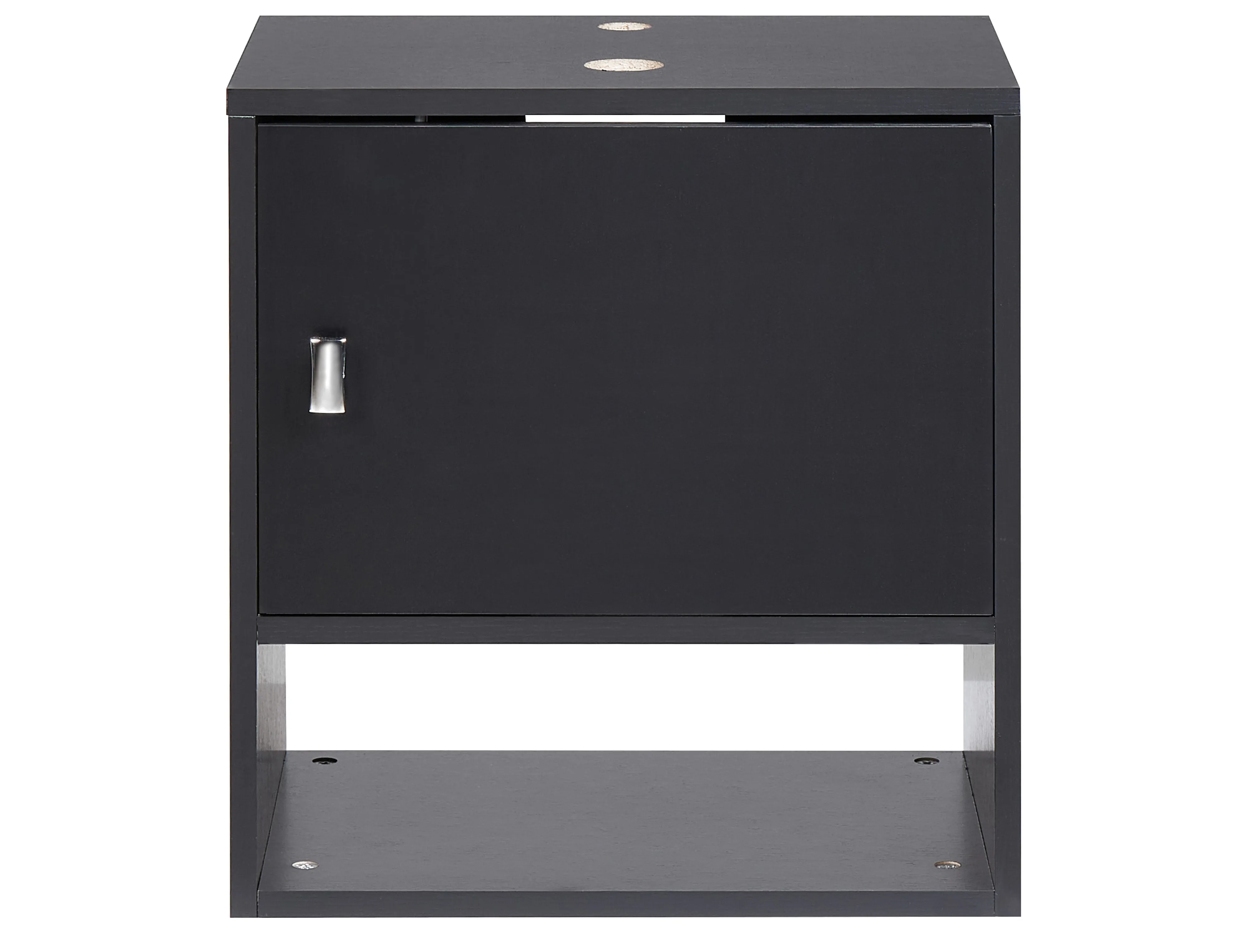Wandgemonteerde wastafelkast LIMERIA 45 cm Zwart