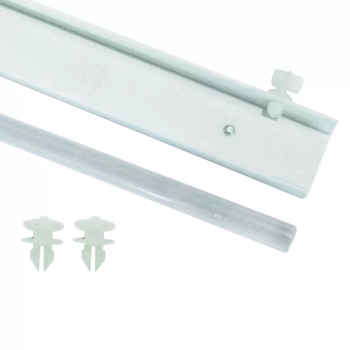 Flächenvorhangsystem mit Klettband weiss
