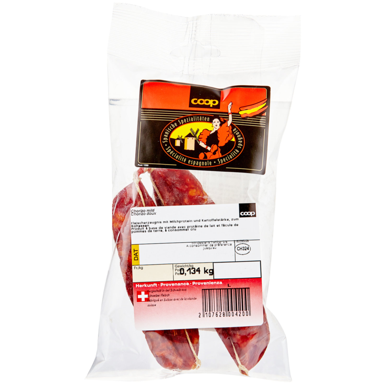 Chorizo mild 2x150g