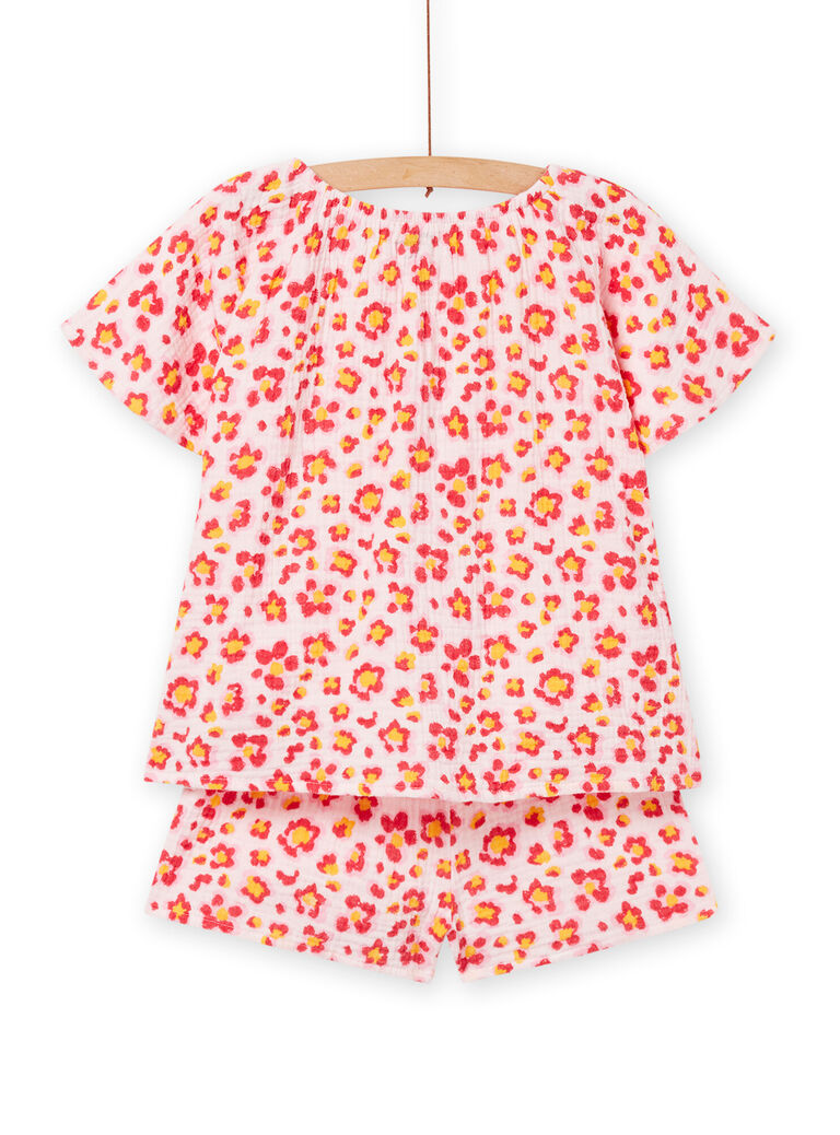 Pyjama rose et jaune enfant fille