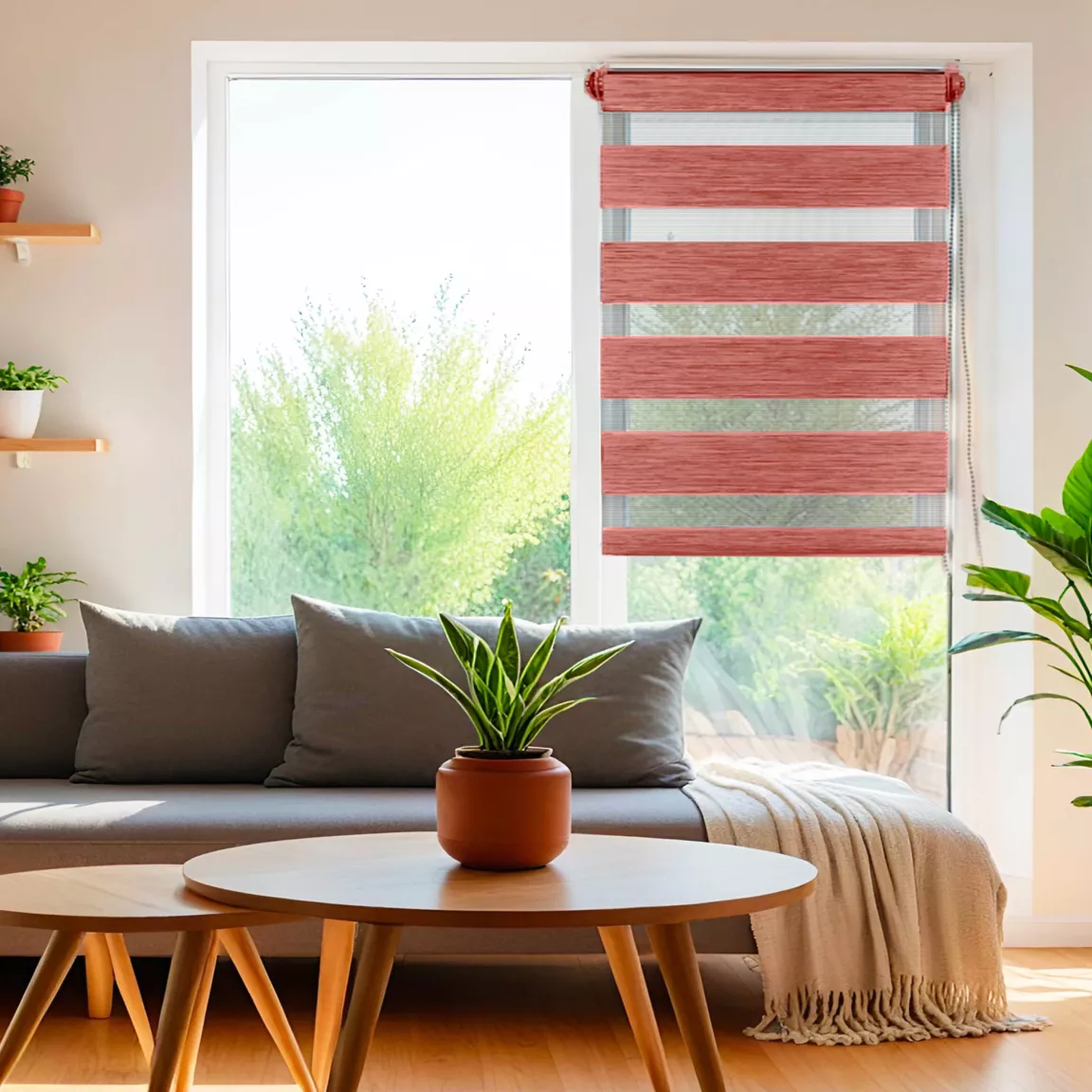 Store enrouleur Jour / Nuit (60 x 180 cm) Terracotta
