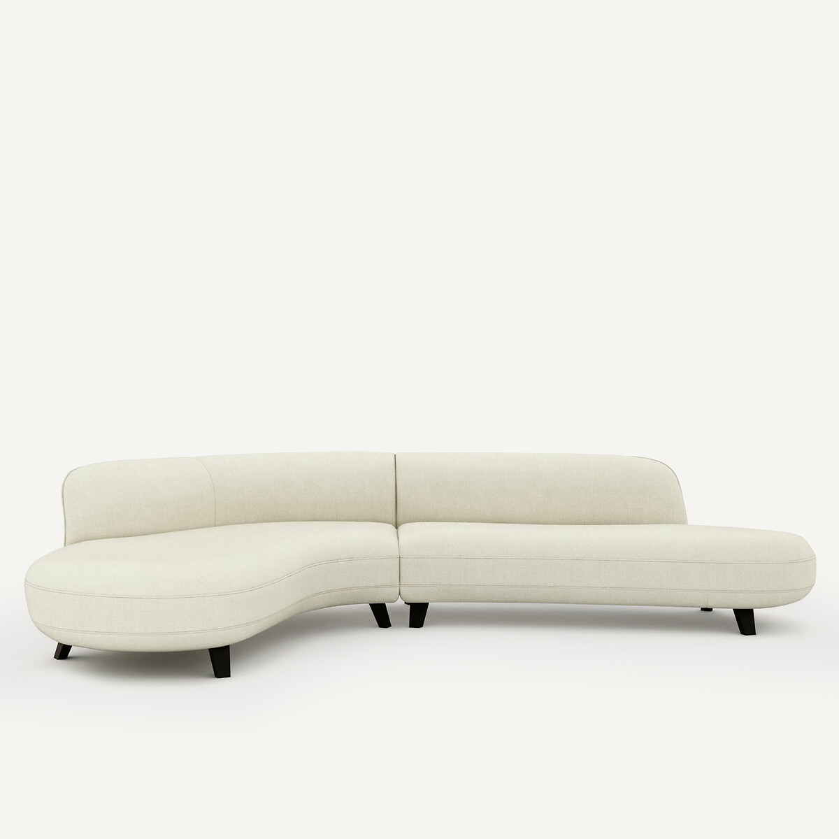 AM.PM<br>Sofá de canto em linho chambray, Rosebury