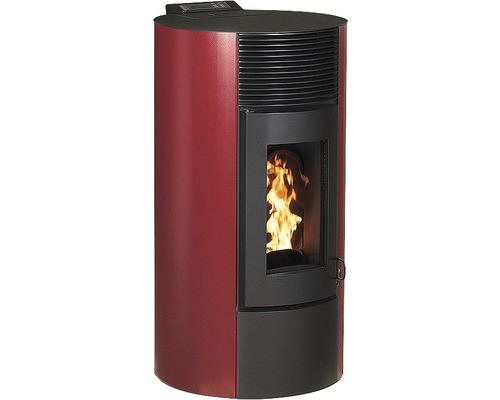 Paola 9 pelletkachel, staal, bordeaux, 8,9 kW