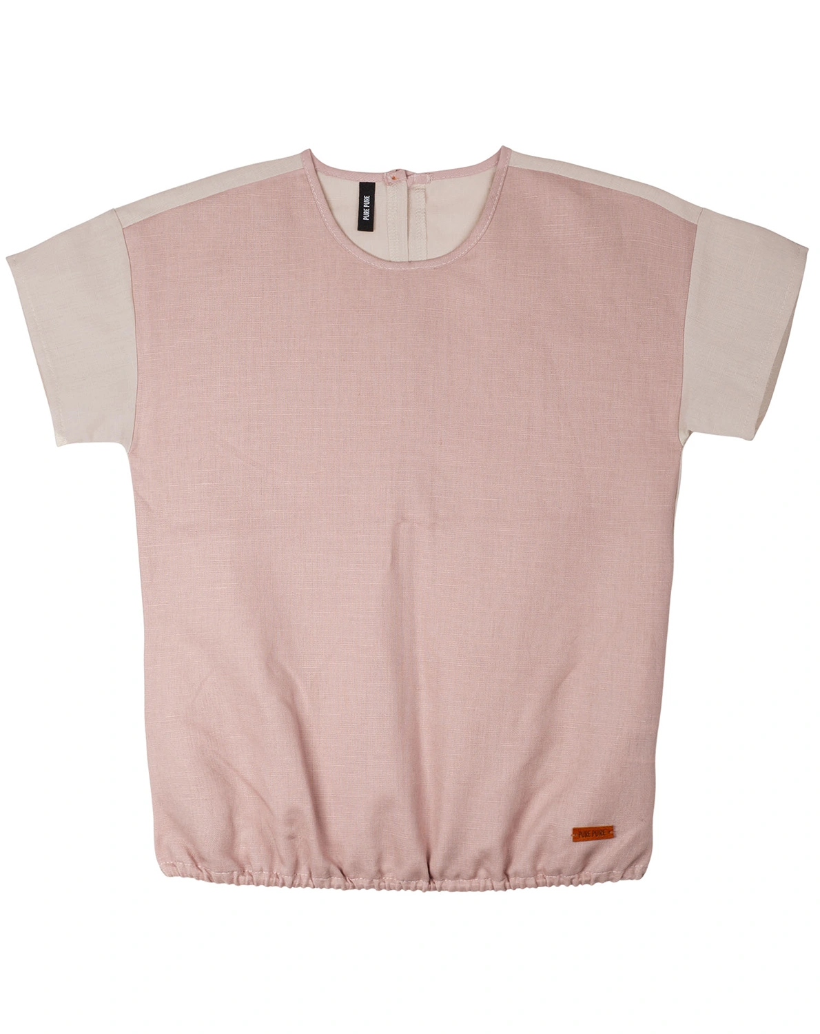 T-Shirt SOMMER mit Leinen in nude