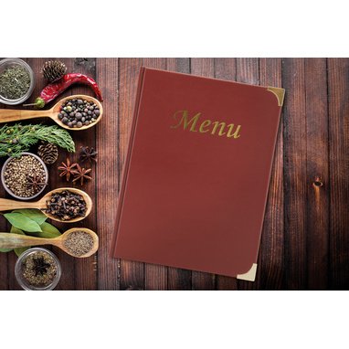 Protège-menus BASIC, A4, noir