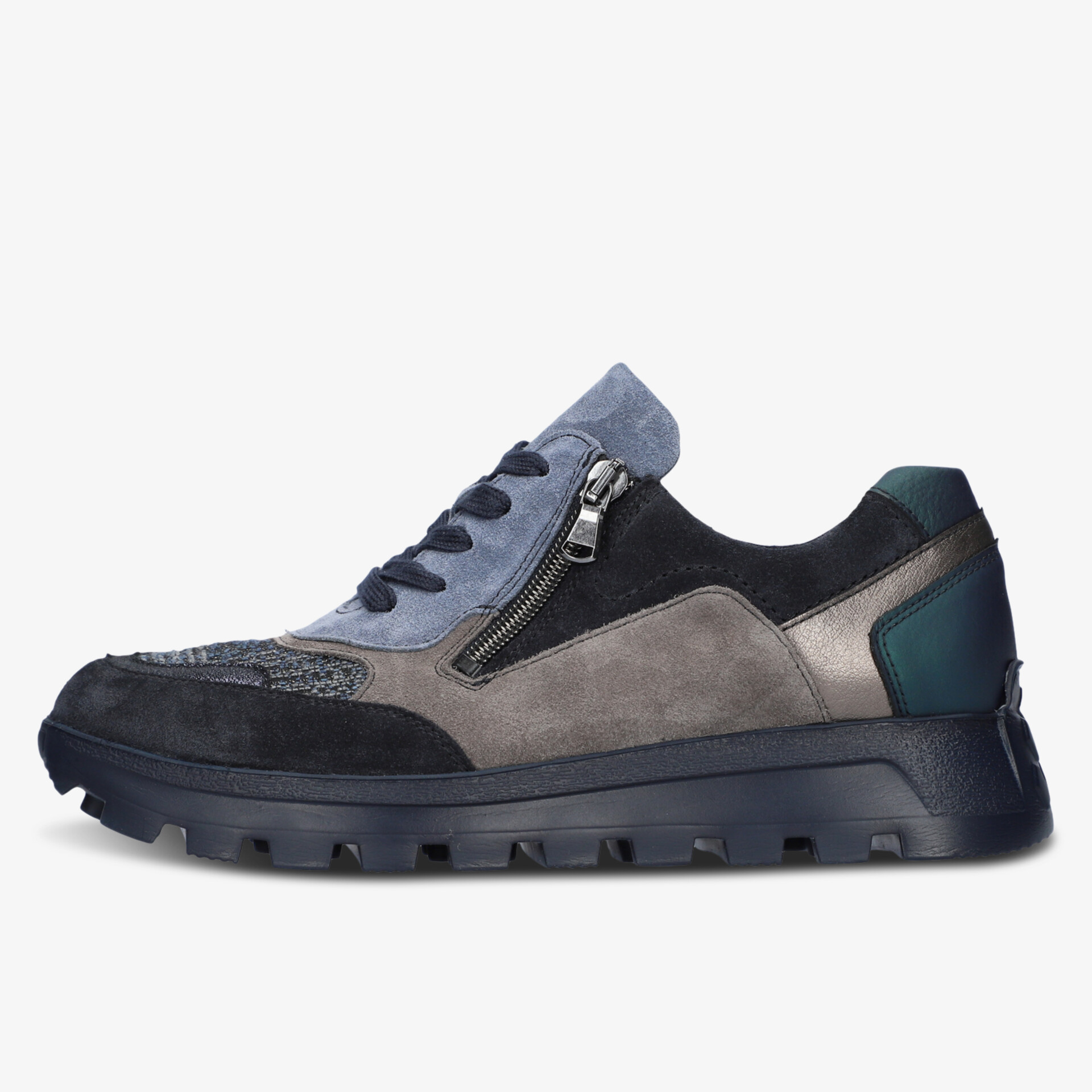 waldläufer Damen Halbschuhe blau