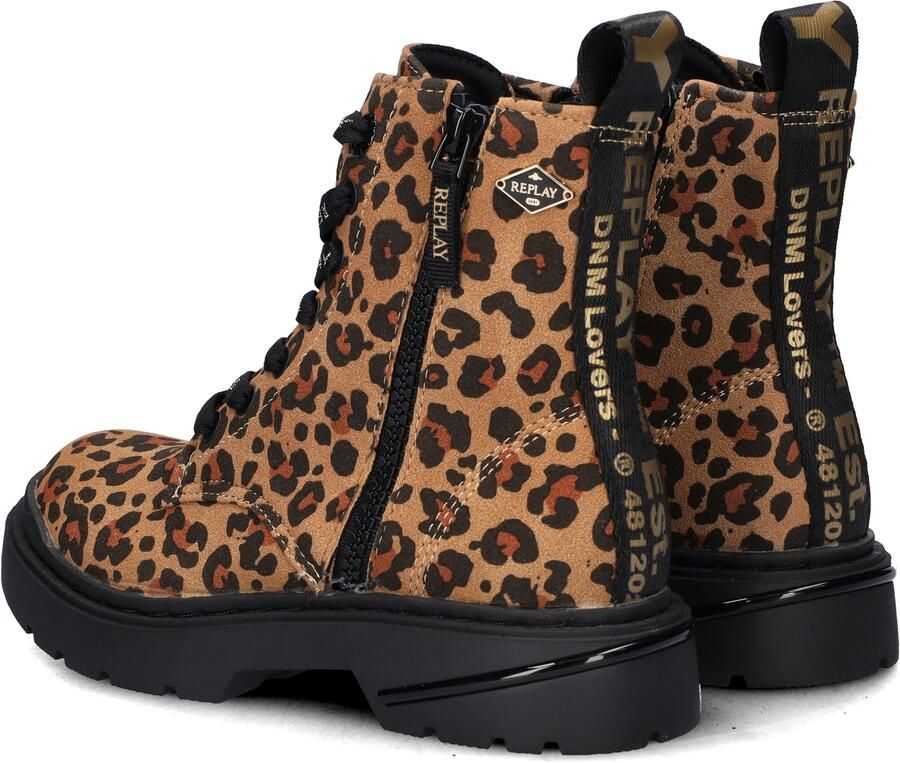 REPLAY Joplin 16D veterboots cognac zwart