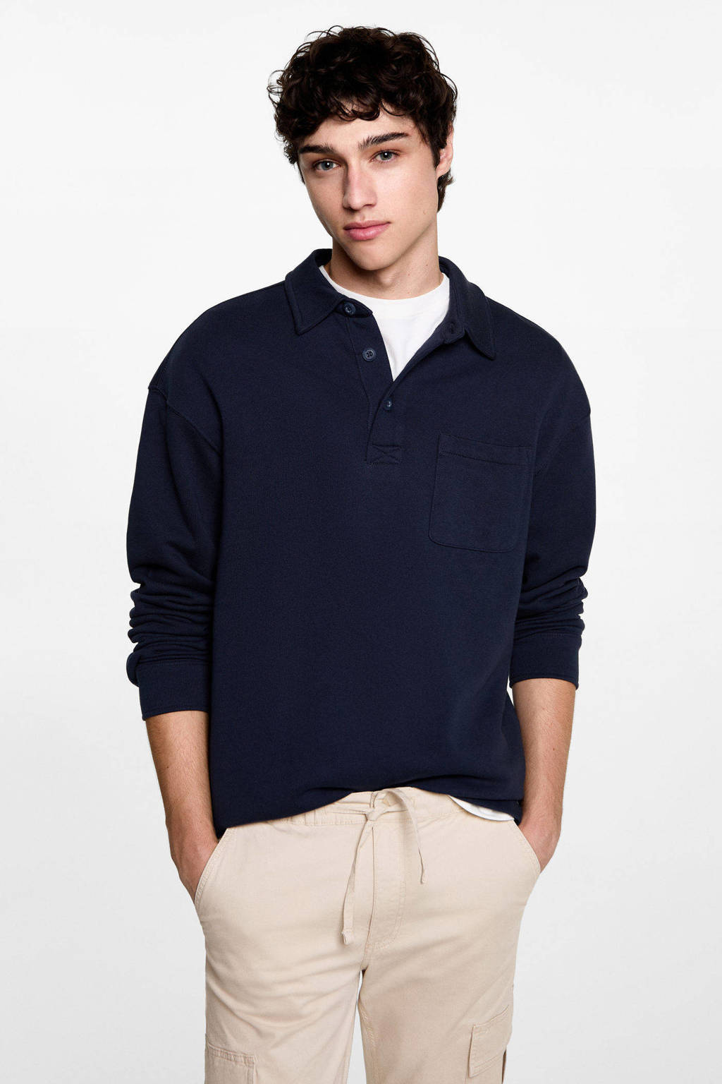MANGO TEEN cargo broek beige