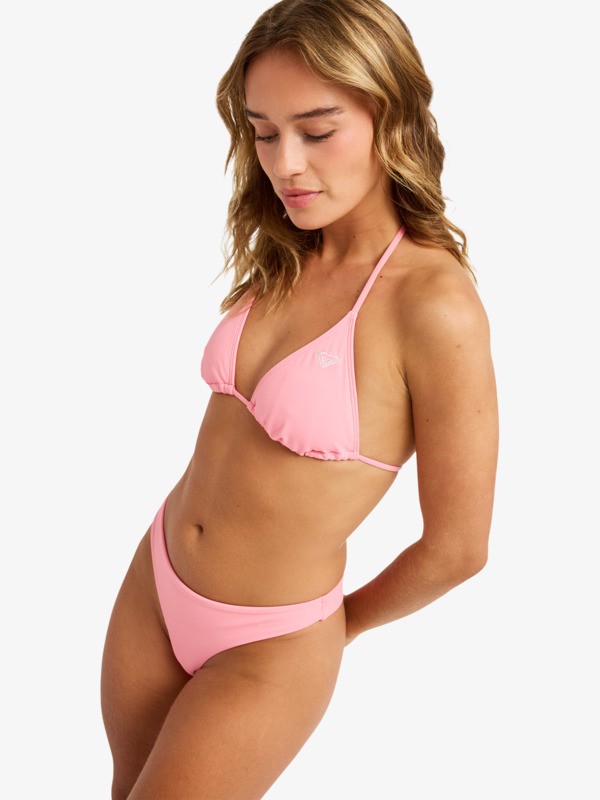 Solid Essentials Tiki Tri Haut de bikini triangle Rose Femme