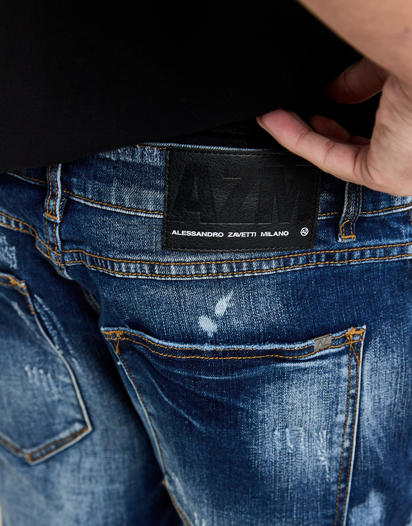 Alessandro Zavetti Jean Torento Slim Fit Homme